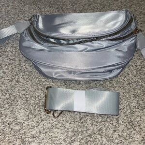 Elegant Silver Crossbody Bag